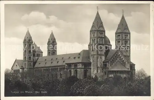 Speyer Rhein Dom Bahnpost Kat. Speyer