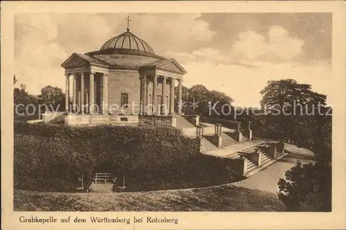 Rotenberg Stuttgart Grabkapelle auf dem Wuerttemberg Kat. Stuttgart