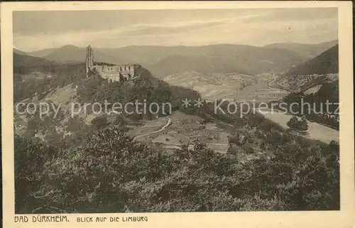 Bad Duerkheim Blick auf die Limburg Kat. Bad Duerkheim