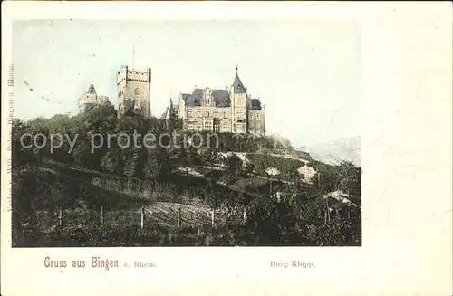 Bingen Rhein Burg Klopp Kat. Bingen am Rhein