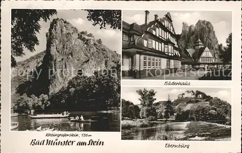 Bad Muenster Stein Ebernburg Rheingrafenstein Baederhaus Ebernburg / Bad Muenster am Stein-Ebernburg /Bad Kreuznach LKR