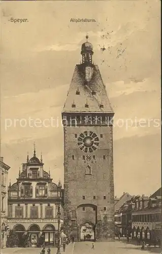 Speyer Rhein Altpoertelturm Kat. Speyer