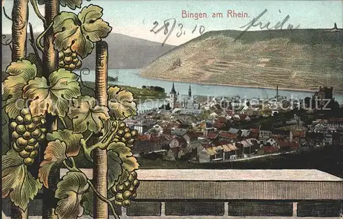 Bingen Rhein Hotel Goebel Rheinpanorama Kat. Bingen am Rhein