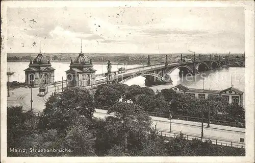 Mainz Rhein Strassenbruecke / Mainz Rhein /Mainz Stadtkreis