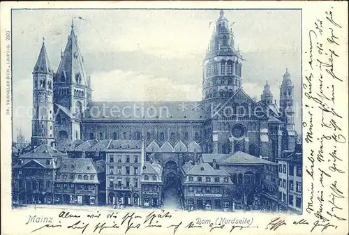 Mainz Rhein Dom Nordseite / Mainz Rhein /Mainz Stadtkreis