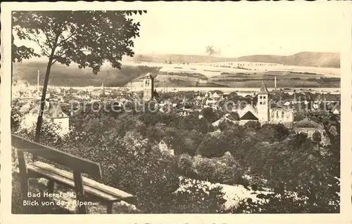 Bad Hersfeld Panorama Blick von den Alpen Kat. Bad Hersfeld