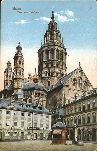 Mainz Rhein Dom vom Leichplatz / Mainz Rhein /Mainz Stadtkreis