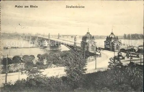 Mainz Rhein Strassenbruecke / Mainz Rhein /Mainz Stadtkreis