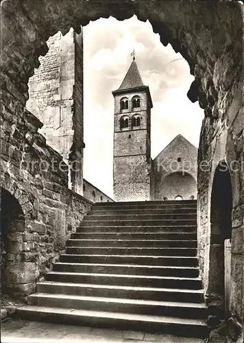 Bad Hersfeld Stiftsruine Blick aus der Krypta Kat. Bad Hersfeld