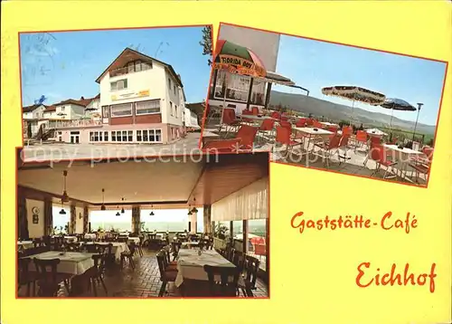 Bad Hersfeld Gaststaette Cafe Eichhof Terrasse Kat. Bad Hersfeld