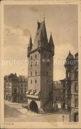 Mainz Rhein Holzturm / Mainz Rhein /Mainz Stadtkreis