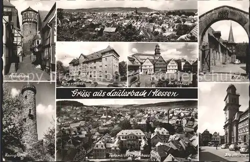 Lauterbach Hessen Ankerturm Hainigturm Burgschloss Hohhaus Burgtor Stadtkirche Kat. Lauterbach (Hessen)