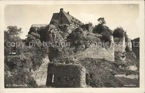 Ebernburg Burg Ruinen Kat. Bad Muenster am Stein Ebernburg