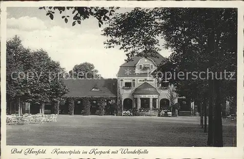 Bad Hersfeld Konzertplatz im Kurpark mit Wandelhalle 1200 Jahre Jubilaeum Kat. Bad Hersfeld