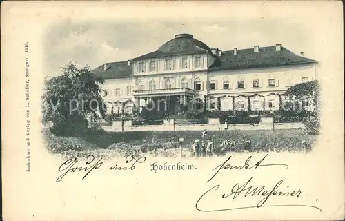 Hohenheim Schloss Kat. Stuttgart