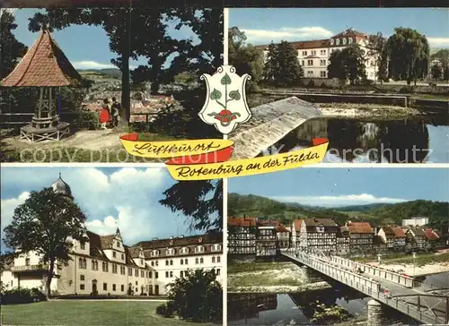 Rotenburg Fulda Der Pilz Aussichtspunkt Fuldabruecke Fachwerkhaus Luftkurort Wappen Kat. Rotenburg a.d. Fulda