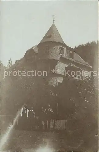 Marktschorgast Wohnhaus mit Erker Familienfoto Kat. Marktschorgast