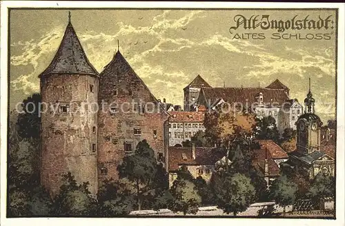 Ingolstadt Donau Alt Ingolstadt Altes Schloss Kuenstlerkarte Kat. Ingolstadt