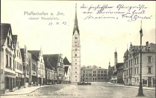 Pfaffenhofen Ilm Oberer Hauptplatz Kat. Pfaffenhofen a.d.Ilm