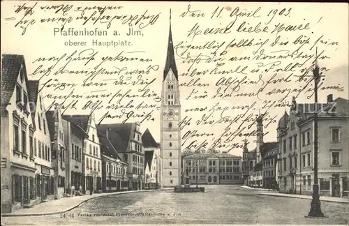 Pfaffenhofen Ilm Oberer Hauptplatz Kat. Pfaffenhofen a.d.Ilm