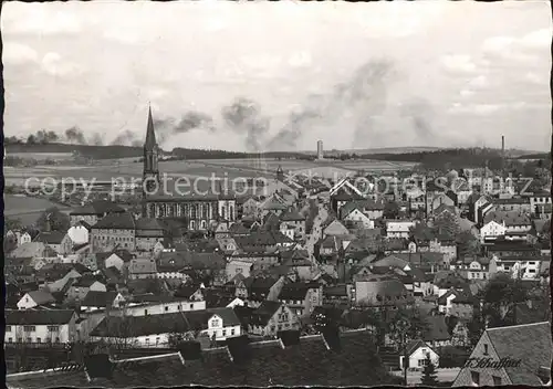 Muenchberg Oberfranken Stadtbild mit Kirche Kat. Muenchberg