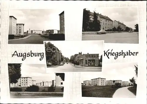 Kriegshaber Siedlung Strassenpartie Kat. Augsburg