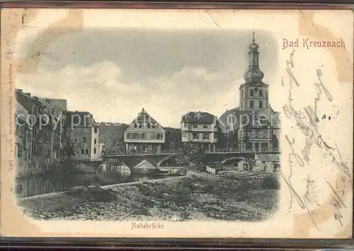 Bad Kreuznach Nahebruecke Kirche Kat. Bad Kreuznach