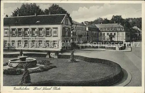 Zweibruecken Horst Wessel Platz Brunnen Restauration zur Herzogsbruecke Kat. Zweibruecken