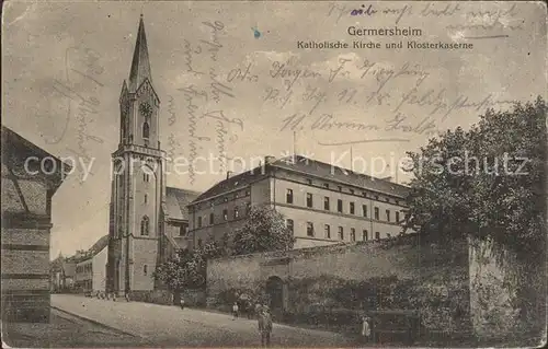 Germersheim Katholische Kirche Klosterkaserne Kat. Germersheim