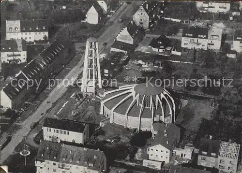 Saarbruecken Katholische Pfarrkirche St Albert Fliegeraufnahme Kat. Saarbruecken