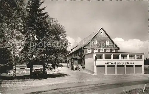 Escheck Gasthaus Pension Loewen Kat. Schoenwald im Schwarzwald