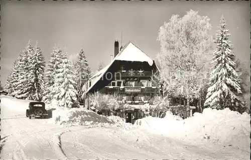 Baerental Feldberg Gasthaus zum Adler im Winter Kat. Feldberg (Schwarzwald)