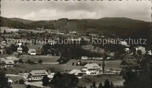 Haeusern Schwarzwald Gasthaus Pension Cafe Waldlust Kat. Haeusern