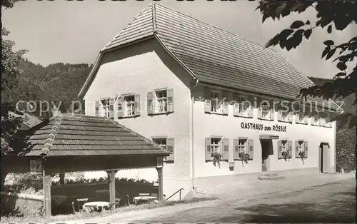 Niederwasser Gasthaus Pension Roessle Kat. Hornberg