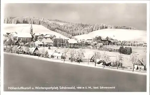 Schoenwald Schwarzwald  Kat. Schoenwald im Schwarzwald