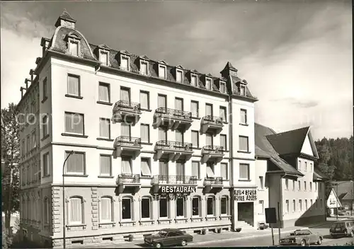 Schoenwald Schwarzwald Kur  und Sporthotel Adler Autos Kat. Schoenwald im Schwarzwald