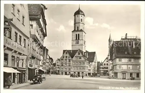 Biberach Riss Marktplatz Auto Kat. Biberach an der Riss