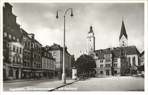 Ingolstadt Donau Gouvernementsplatz mit Rathaus Kat. Ingolstadt