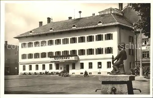 Holzkirchen Oberbayern Hotel Gasthaus Oberbraeu Kat. Holzkirchen