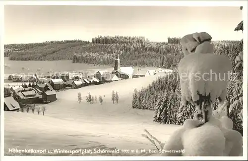 Schoenwald Schwarzwald im Winter Kat. Schoenwald im Schwarzwald