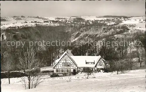 Schopfloch Lenningen Gasthaus zur Schlattenhoehe Kat. Lenningen