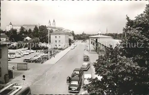 Freising Oberbayern Bahnhof am Domberg Autos Kat. Freising