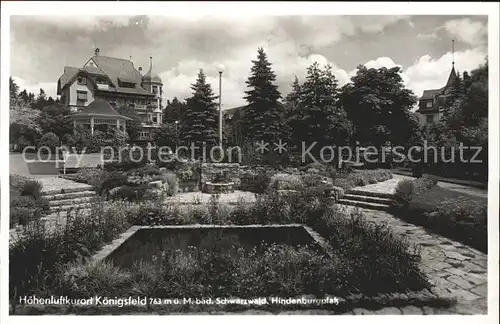 Koenigsfeld Schwarzwald Hindenburgplatz Kat. Koenigsfeld im Schwarzwald