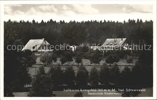 Koenigsfeld Schwarzwald Sanatorium Kinderweide Kat. Koenigsfeld im Schwarzwald
