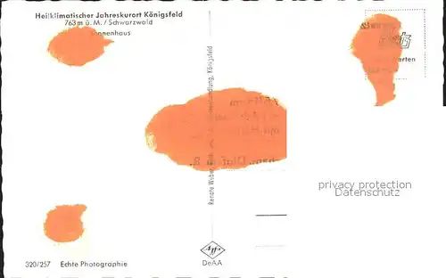 Koenigsfeld Schwarzwald Sonnenhaus Kat. Koenigsfeld im Schwarzwald