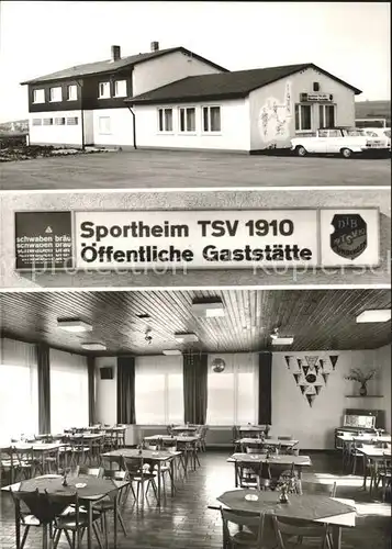 Undingen Sportheim TSV 1910 Restaurant Kat. Sonnenbuehl