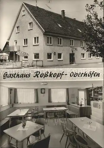 Oberhoefen Warthausen Gasthaus Rosskopf Kat. Warthausen
