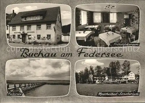 Bad Buchau Federsee Federsee Gasthaus Ochsen Sanatorium  Kat. Bad Buchau