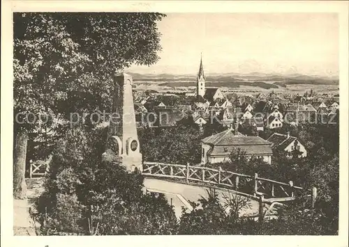 Saulgau Blick vom Schillerdenkmal Kat. Bad Saulgau