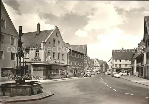 Saulgau Hauptstrasse Rohrbrunnen Autos Kat. Bad Saulgau